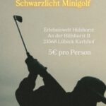 Plakat Schwarzlicht-Minigolf